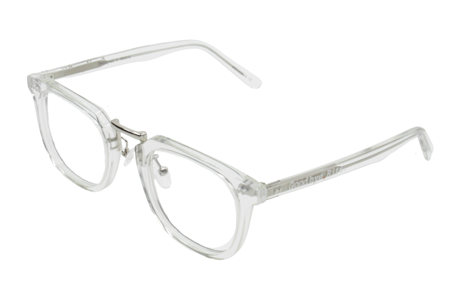 OPTICAL Robert CLEAR perfil gafa premontada acetato translucida