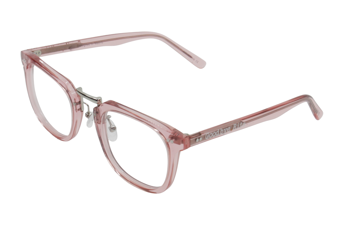 OPTICAL Robert PINK perfil frontal gafa premontada acetato rosa translucida